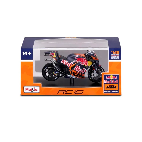 1/18 MOTO GP 2023 RED BULL KTM FACTORY RACING B.BINDER AVEC VITRINE