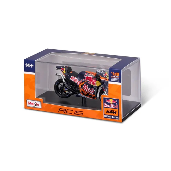 1/18 MOTO GP 2023 RED BULL KTM FACTORY RACING B.BINDER AVEC VITRINE