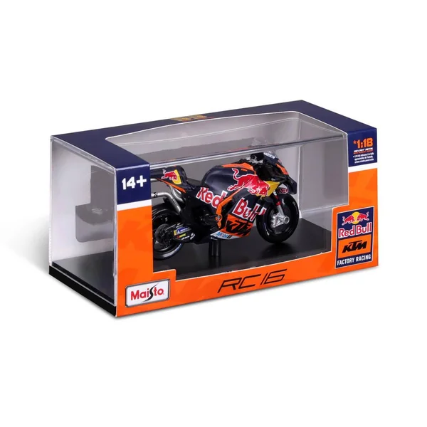 1/18 MOTO GP 2023 RED BULL KTM FACTORY RACING B.BINDER AVEC VITRINE