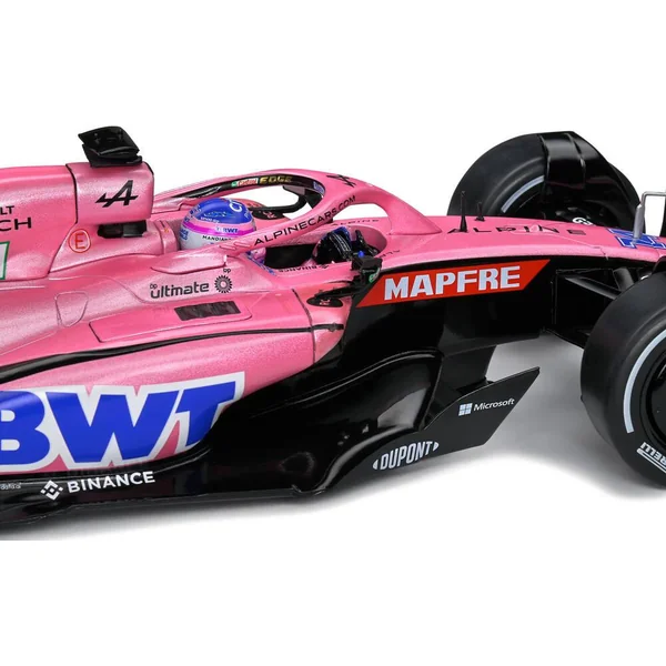 1/18 VOITURE ALPINE A522 PINK F. ALONSO BAHREIN GRAND PRIX 2022