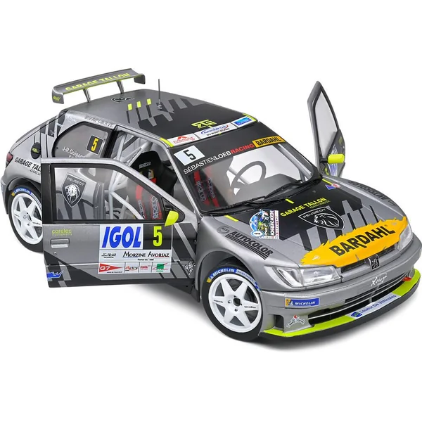 1/18 VOITURE PEUGEOT 306 MAXI GREY 5 F.DELECOUR -J.R.GUIGONNET RALLYE DU MONT BLANC 2021