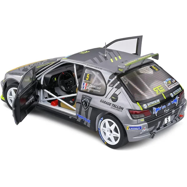 1/18 VOITURE PEUGEOT 306 MAXI GREY 5 F.DELECOUR -J.R.GUIGONNET RALLYE DU MONT BLANC 2021