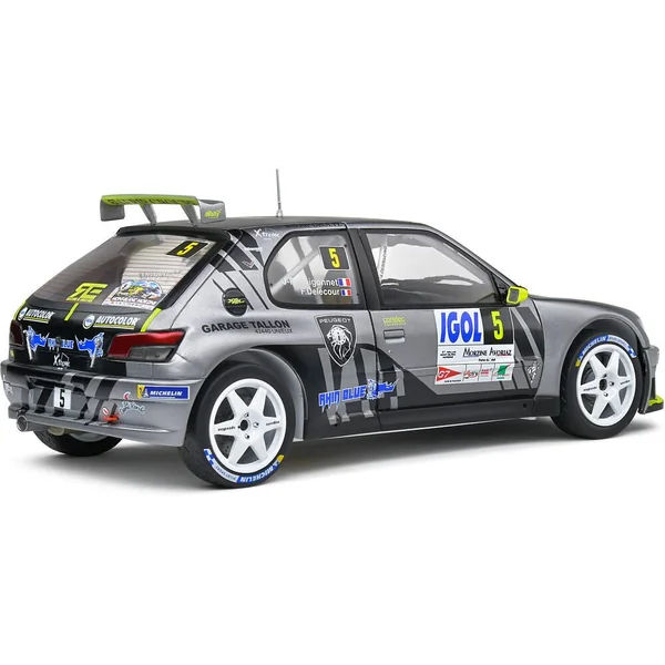 1/18 VOITURE PEUGEOT 306 MAXI GREY 5 F.DELECOUR -J.R.GUIGONNET RALLYE DU MONT BLANC 2021