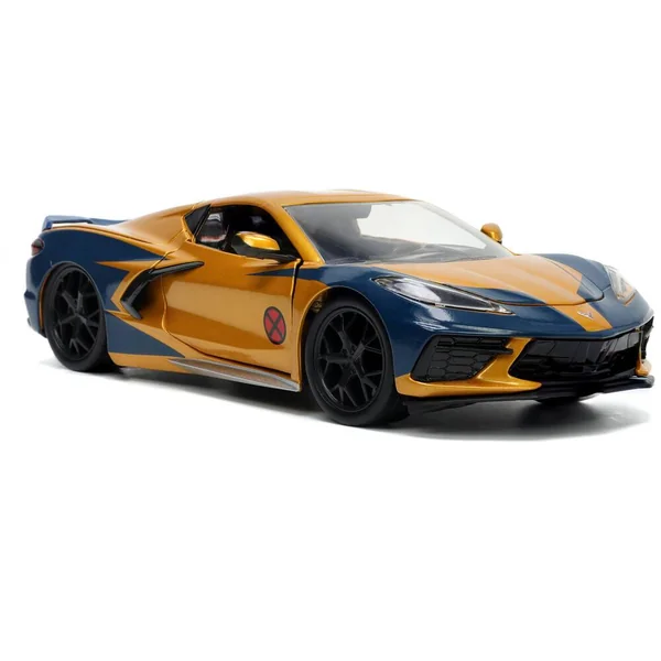 1/24 MARVEL VOITURE CHEVROLET CORVETTE W - WOLVERINE FIGURE BI-COLOR 2020