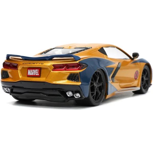 1/24 MARVEL VOITURE CHEVROLET CORVETTE W - WOLVERINE FIGURE BI-COLOR 2020