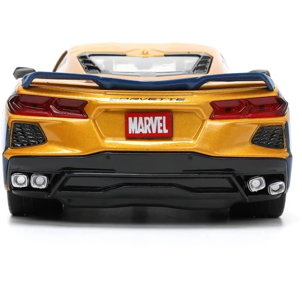 1/24 MARVEL VOITURE CHEVROLET CORVETTE W - WOLVERINE FIGURE BI-COLOR 2020