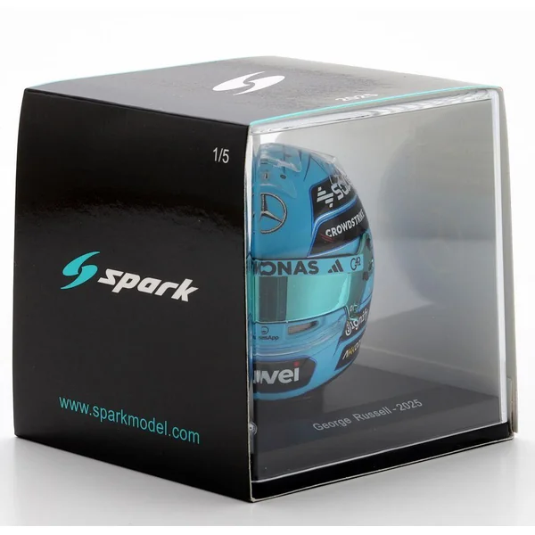 1/5 CASQUE F1 GEORGE RUSSELL - MERCEDES-AMG PETRONAS FORMULE 1 TEAM 2025