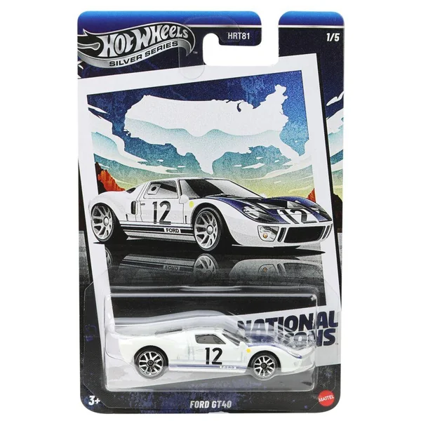 1/64 HOT WHEELS - VEHICULE VINTAGE RACING CLUB FORD GT -40
