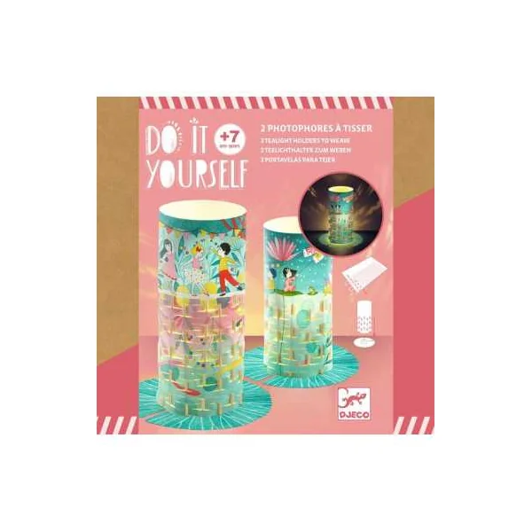 2 photophores à tisser Danse des lucioles - Do It Yourself - Djeco