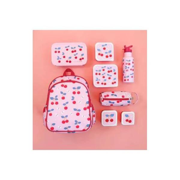 4 boites à goûter Cerises - A Little Lovely Company - Accessoire enfant