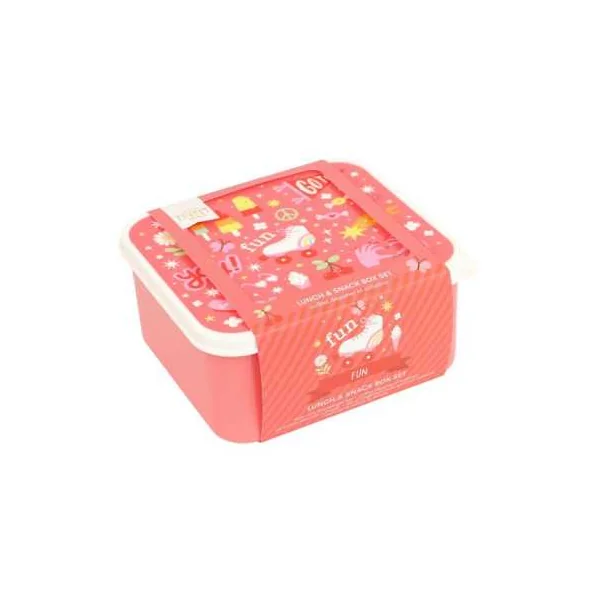 4 boites à goûter Fun - A Little Lovely Company - Accessoire enfant
