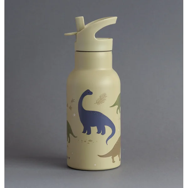 A Little Lovely Company - bouteille en acier inoxydable, 350 ml - dinosaures