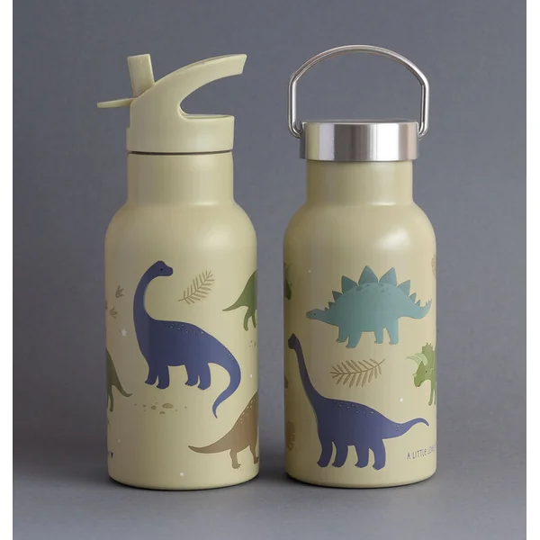 A Little Lovely Company - bouteille en acier inoxydable, 350 ml - dinosaures
