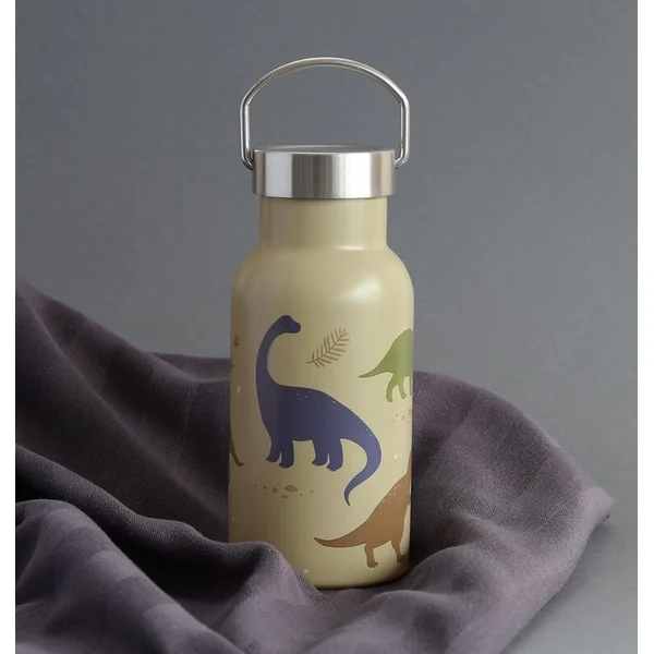 A Little Lovely Company - bouteille en acier inoxydable, 350 ml - dinosaures