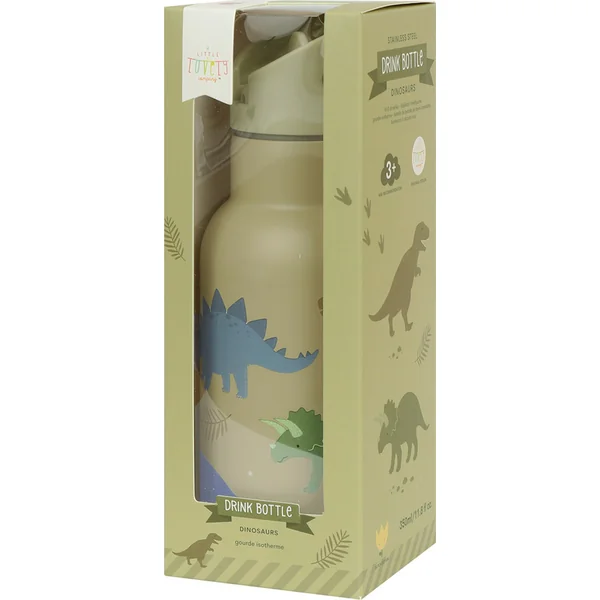 A Little Lovely Company - bouteille en acier inoxydable, 350 ml - dinosaures