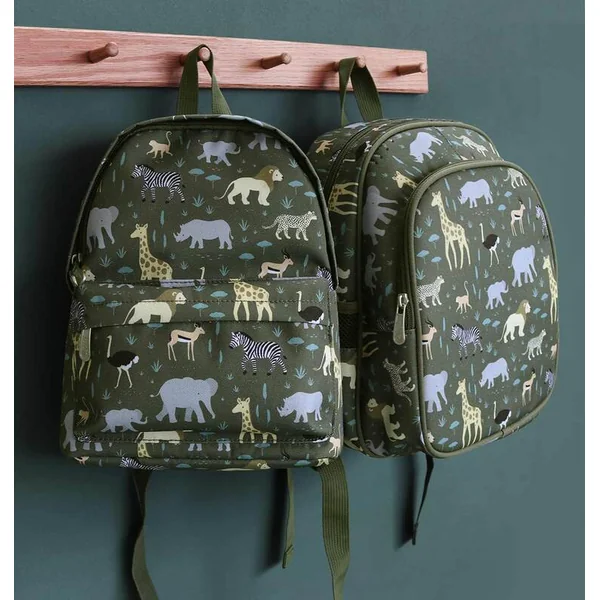 A Little Lovely Company - petit sac à dos pour enfants - animaux de la savane
