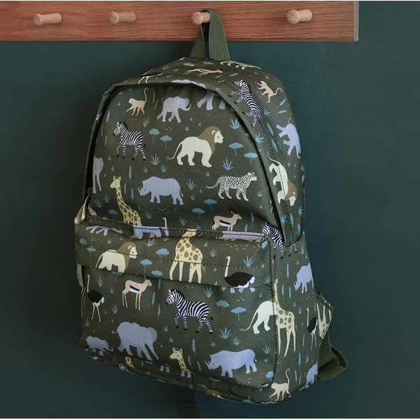 A Little Lovely Company - petit sac à dos pour enfants - animaux de la savane