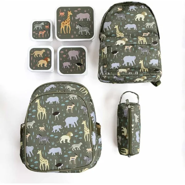 A Little Lovely Company - petit sac à dos pour enfants - animaux de la savane