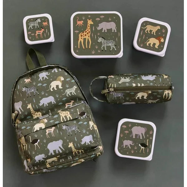 A Little Lovely Company - petit sac à dos pour enfants - animaux de la savane