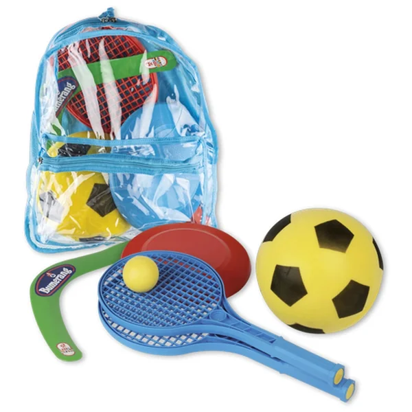Androni - 5-In-1 Beach Sports Game Set Backpack - Beach And Sand Toys