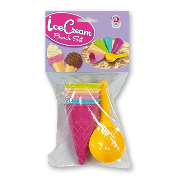 Androni - Ice Cream Cones With Scoop Set - Beach And Sand Toys