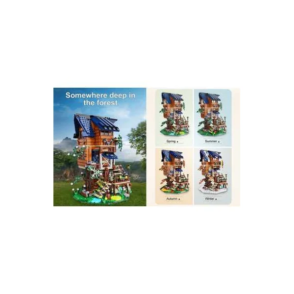 Arbre Maison 4 Saisons CaDA | 1155 Briques | Décoration Évolutive