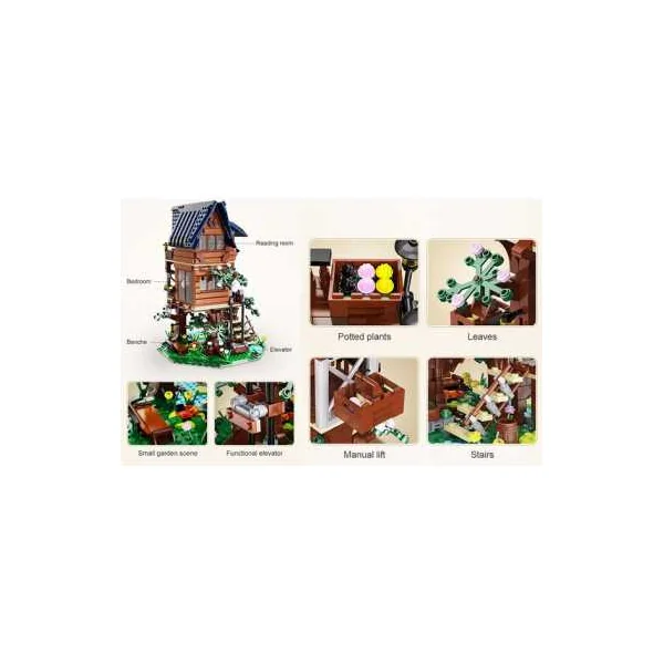 Arbre Maison 4 Saisons CaDA | 1155 Briques | Décoration Évolutive