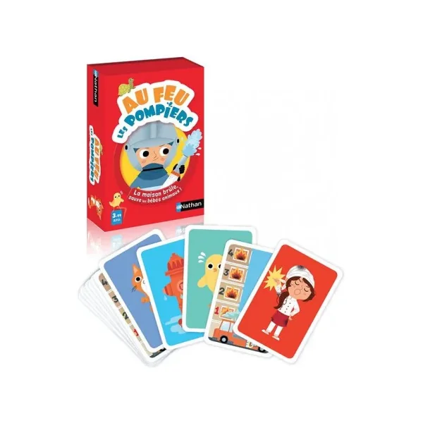Au feu les pompiers | Premier Jeu de Société Nathan dès 3 ans