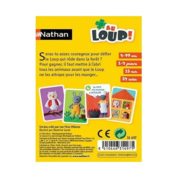 Au Loup ! | Le Petit Jeu de Cartes de Nathan pour les 4 ans