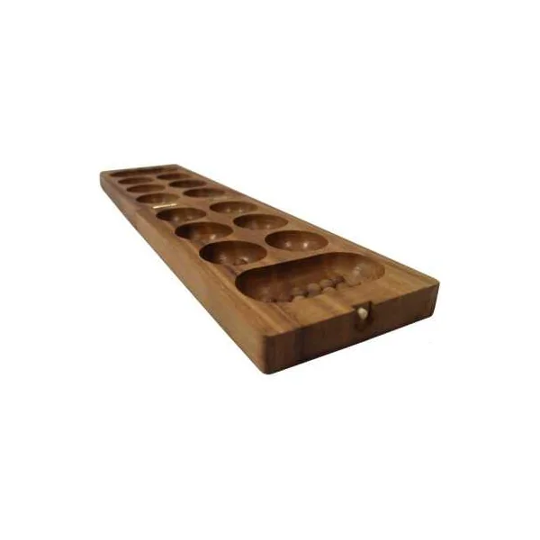 Awalé en bois - Atelier Mikado - Jeu de stratégie africain 2 joueurs