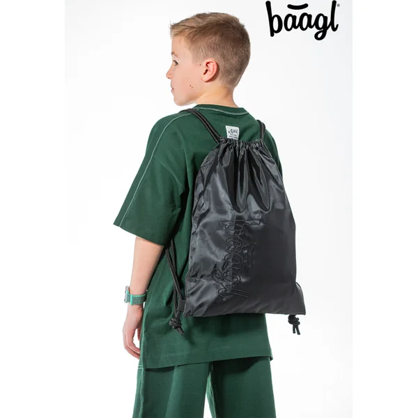 BAAGL ENSEMBLE 3 Skate Max Darkness: sac à dos, trousse, pochette