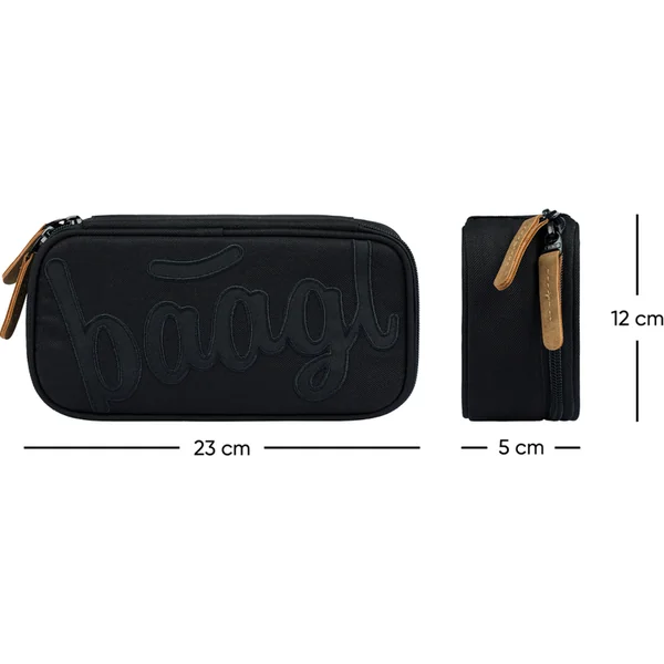 BAAGL ENSEMBLE 3 Skate Max Darkness: sac à dos, trousse, pochette