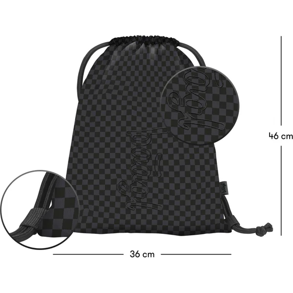 BAAGL ENSEMBLE 3 Skate Max Ska gris : sac à dos, trousse, pochette