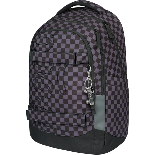BAAGL ENSEMBLE 3 Skate Max Ska gris : sac à dos, trousse, pochette
