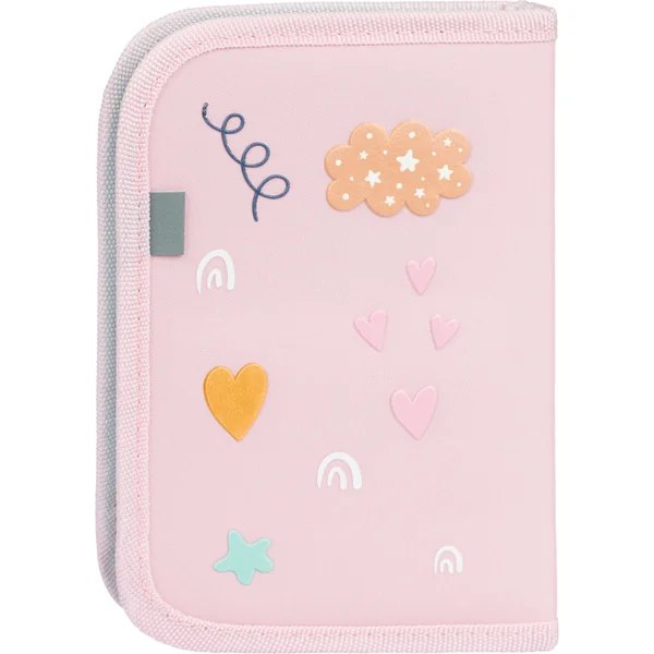 BAAGL Trousse scolaire à un étage Arc-en-ciel rose