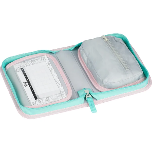 BAAGL Trousse scolaire à un étage Arc-en-ciel rose