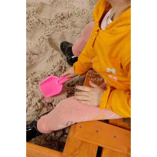 Bac à sable en bois pour enfants avec bancs et toit Baby Mix 120x120 cm