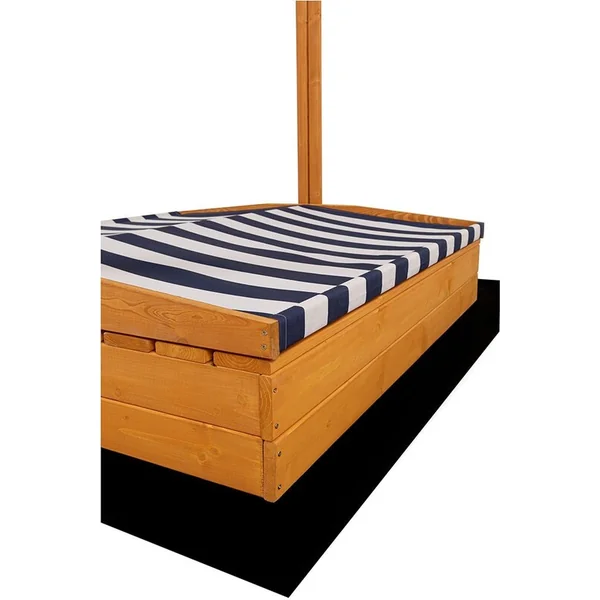 Bac à sable en bois pour enfants avec bancs et toit Baby Mix 120x120 cm