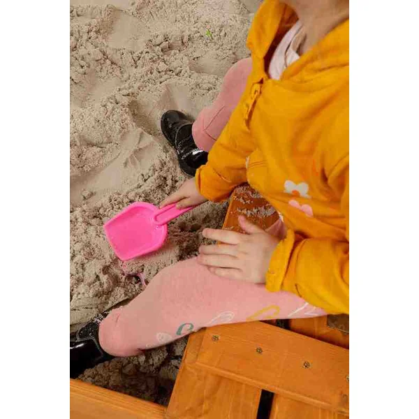 Bac à sable en bois pour enfants avec couvercle et bancs Baby Mix 100x100 cm