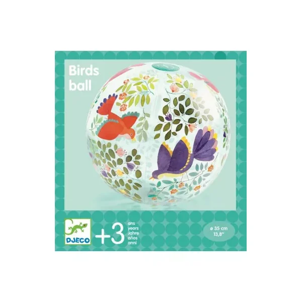 Ballon gonflable birds ball - jeu de plein air Djeco - LaPouleAPois.fr