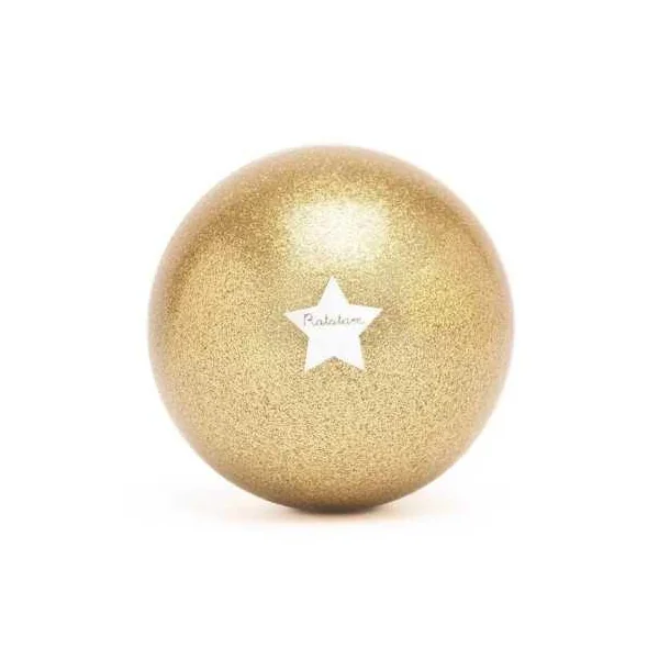 Ballon pailleté 10 cm Or Mouton - Ratatam - Balle enfant - De 1 à 4 ans