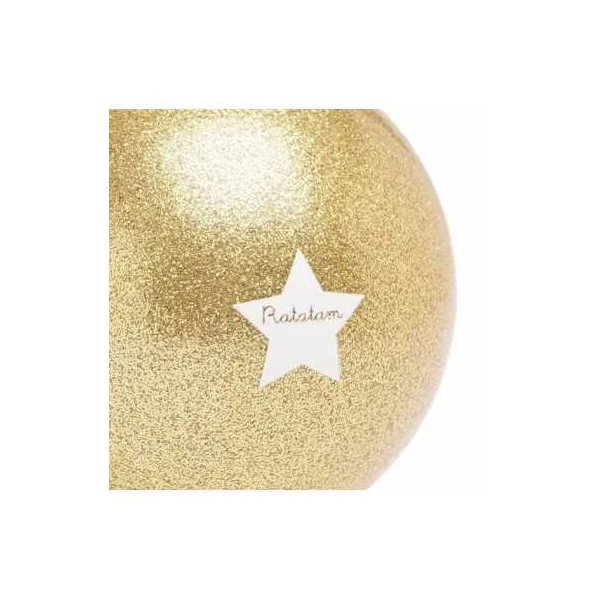Ballon pailleté 10 cm Or Mouton - Ratatam - Balle enfant - De 1 à 4 ans