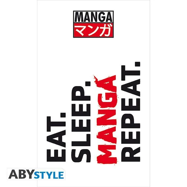BESPOKE - EAT SLEEP MANGA REP. - STYLO BIC 4 COULEURS - INDEP ONLYX10