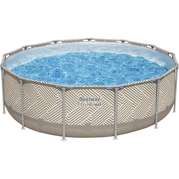 Bestway 561FY Piscine de jardin avec cadre et abri 396 x 107 cm