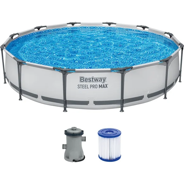 Bestway 56420 Piscine hors-sol Steel Pro Max 366 x 122 cm avec accessoires