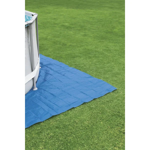 Bestway 58003 Tapis de sol carré Flowclear™ 488 x 488 cm pour piscines hors-sol jusqu'à Ø 457 cm,