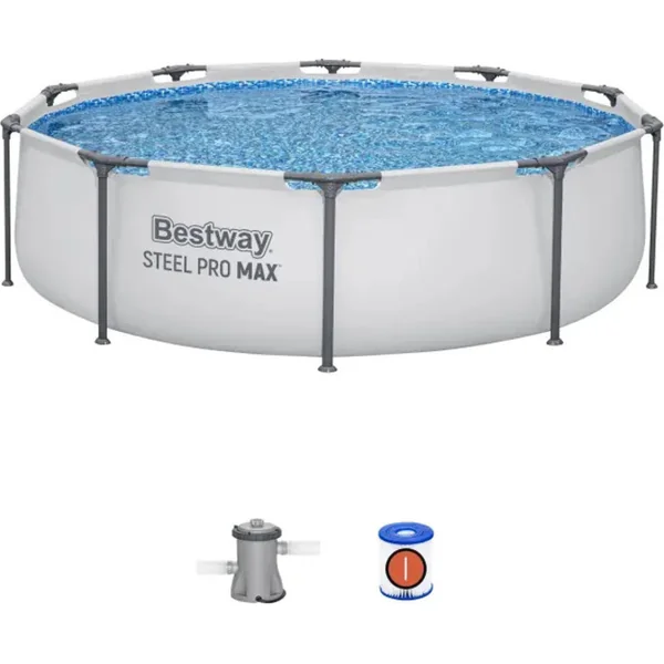 Bestway Piscine de jardin 56408 Steel Pro MAX 3.05m x 0,76m Pool Set