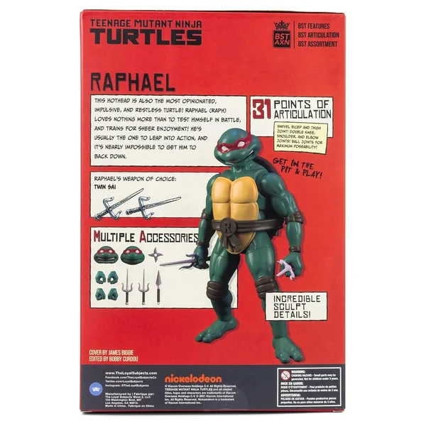 BIGGIEL - Action Figures - TMNT Best of Raphael Set - 5-inch Figure - 8+ Years - Comic-Inspired