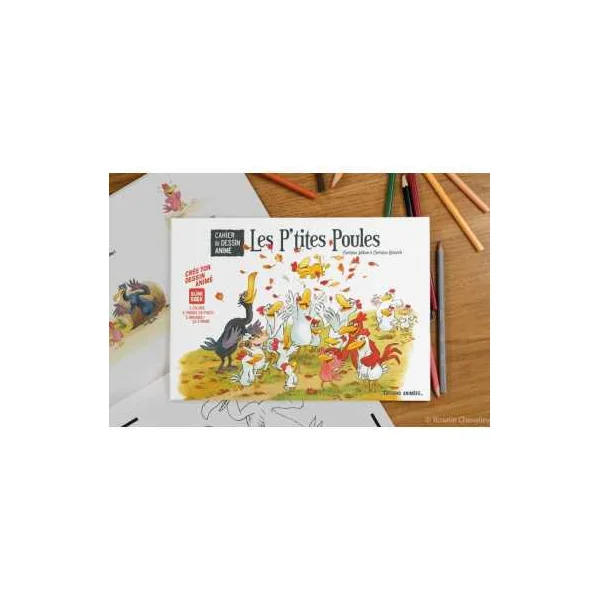 BlinkBook Les P'tites Poules - Cahier de Dessin Animé dès 3 ans