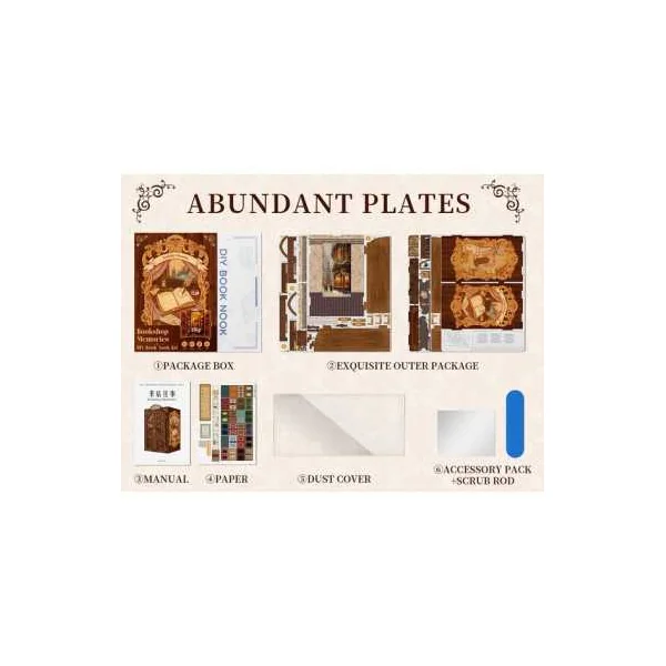 Book Nook Souvenirs d'un Libraire - Cutebee - Maquette et Kit DIY 14+